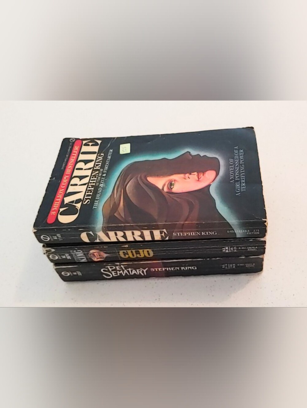 Vintage Stephen King Horror Paperback Lot Carrie Cujo Pet Sematary 80s 90s Books - Picture 4 of 9
